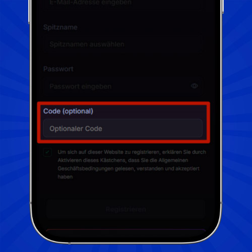 Promo-Code eingeben